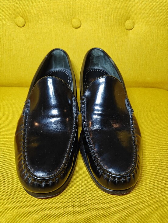 Allen Edmonds Preston Loafers Black Patent Leather Slip On Dress Shoe Men\'s 10.5 main image 9